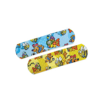 Bandage Strips Plastic Curad 3/4x3" Medtoons LF 50/Box, 24 BX/CA - Surgical Supplies NY